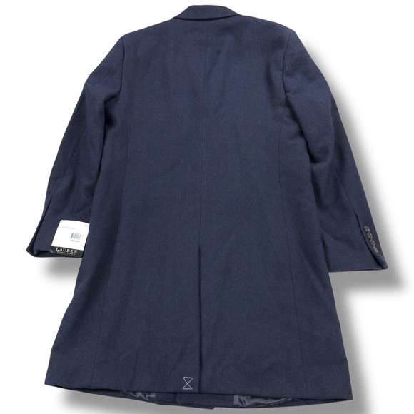 NWT Lauren Ralph Lauren Mens Luther Classic Fit Overcoat 38S in Midnight - $495 - Picture 3 of 14